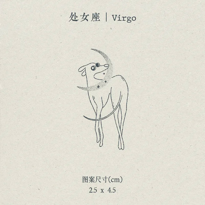 π³πππππΊπππο½Sighthound Zodiac Temporary Tattoos