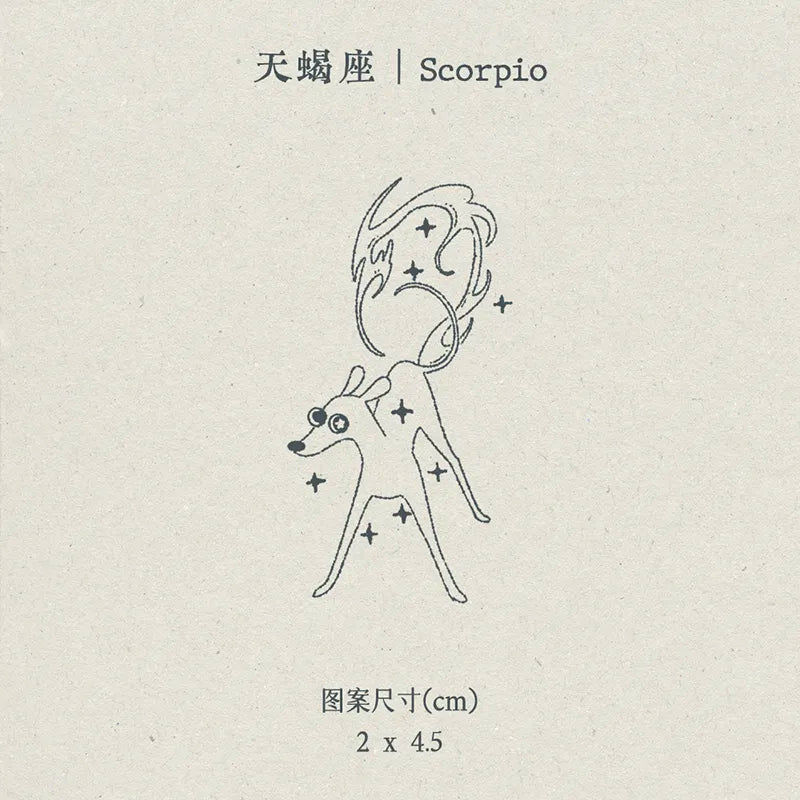 π³πππππΊπππο½Sighthound Zodiac Temporary Tattoos