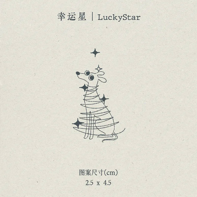 𝑳𝒖𝒄𝒌𝒚𝑺𝒕𝒂𝒓｜Sighthound Zodiac Temporary Tattoos